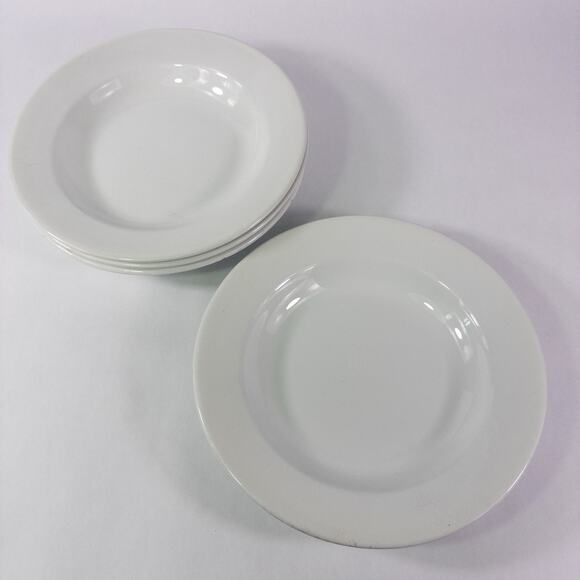 Lot of 4 Antique Pre 1890 J&G MEAKIN White Ironstone China Soup/Salad Bowl 9
